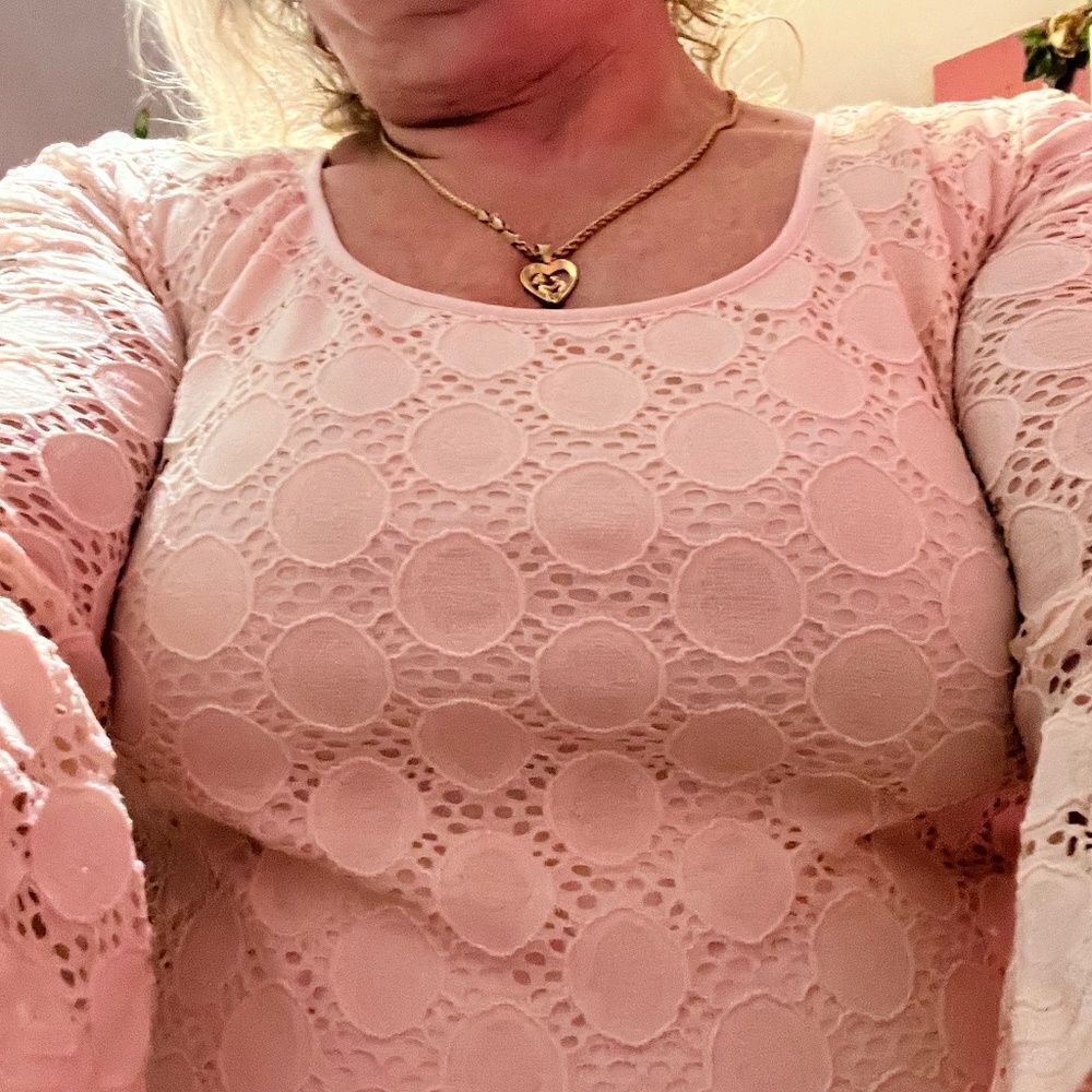Ronni Nicole XL Lace Dress Lite Pink - Picture 7 of 10